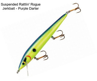 Suspended Rattlin\' Rogue Jerkbait - Purple Darter