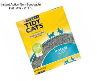 Instant Action Non-Scoopable Cat Litter - 20 Lb.