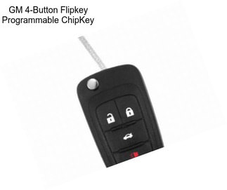 GM 4-Button Flipkey Programmable ChipKey