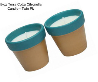 5-oz Terra Cotta Citronella Candle - Twin Pk