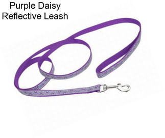 Purple Daisy Reflective Leash