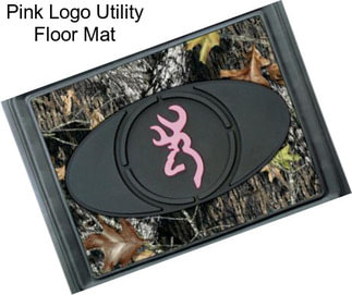 Pink Logo Utility Floor Mat