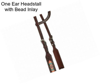 One Ear Headstall with Bead Inlay