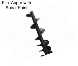 9 in. Auger with Spiral Point