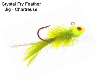 Crystal Fry Feather Jig - Chartreuse