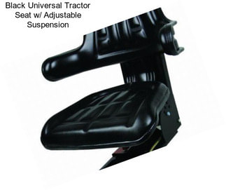 Black Universal Tractor Seat w/ Adjustable Suspension