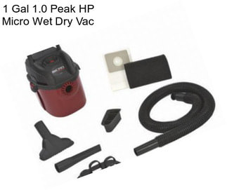 1 Gal 1.0 Peak HP Micro Wet Dry Vac