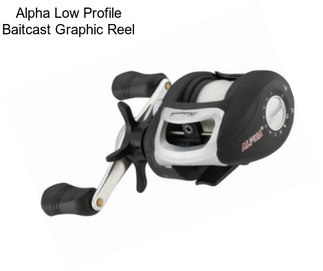 Alpha Low Profile Baitcast Graphic Reel