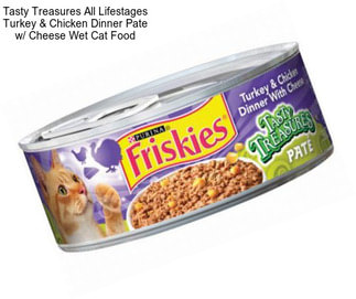 Tasty Treasures All Lifestages Turkey & Chicken Dinner Pate w/ Cheese Wet Cat Food