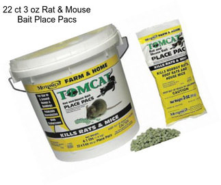 22 ct 3 oz Rat & Mouse Bait Place Pacs