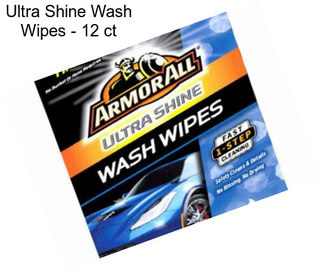 Ultra Shine Wash Wipes - 12 ct