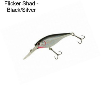 Flicker Shad - Black/Silver