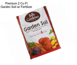 Premium 2 Cu Ft Garden Soil w/ Fertilizer