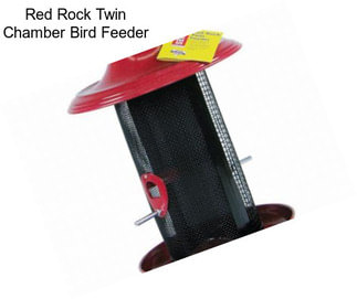 Red Rock Twin Chamber Bird Feeder