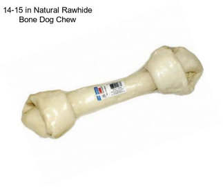 14-15 in Natural Rawhide Bone Dog Chew