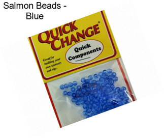Salmon Beads - Blue