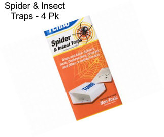 Spider & Insect Traps - 4 Pk