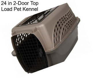 24 in 2-Door Top Load Pet Kennel