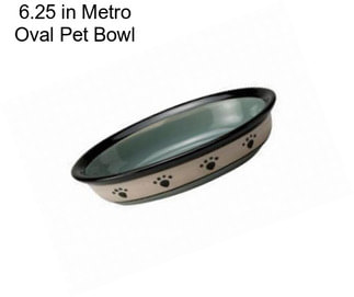 6.25 in Metro Oval Pet Bowl