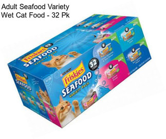 Adult Seafood Variety Wet Cat Food - 32 Pk