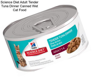 Science Diet Adult Tender Tuna Dinner Canned Wet Cat Food