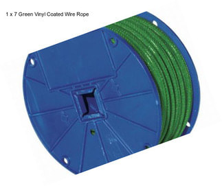 1 x 7 Green Vinyl Coated Wire Rope