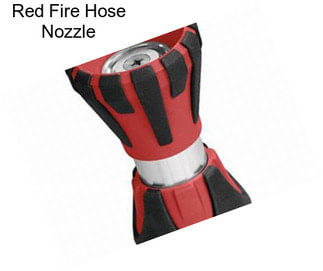 Red Fire Hose Nozzle