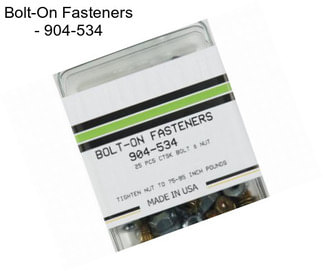 Bolt-On Fasteners - 904-534