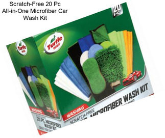 Scratch-Free 20 Pc All-in-One Microfiber Car Wash Kit