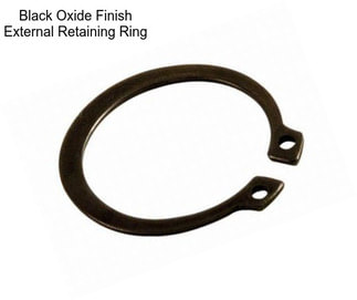 Black Oxide Finish External Retaining Ring