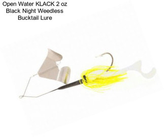 Open Water KLACK 2 oz Black Night Weedless Bucktail Lure