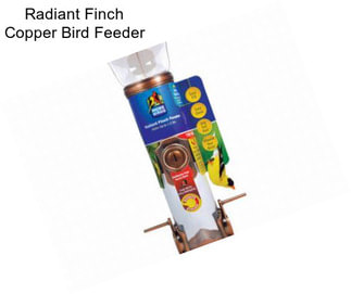 Radiant Finch Copper Bird Feeder