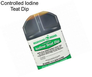 Controlled Iodine Teat Dip