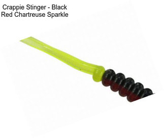 Crappie Stinger - Black Red Chartreuse Sparkle