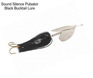 Sound Silence Pulsator Black Bucktail Lure