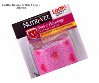 2 in Bitter Bandage for Cats & Dogs - Assorted