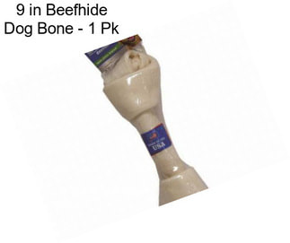 9 in Beefhide Dog Bone - 1 Pk