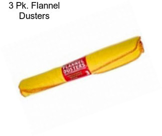 3 Pk. Flannel Dusters