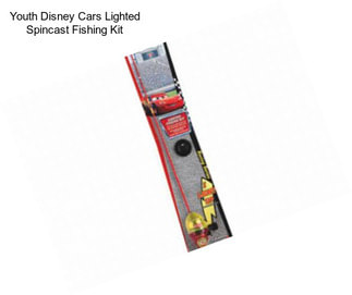 Youth Disney Cars Lighted Spincast Fishing Kit