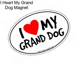 I Heart My Grand Dog Magnet