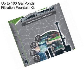 Up to 100 Gal Ponds Filtration Fountain Kit