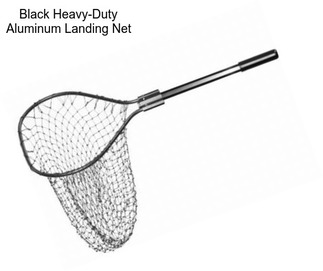 Black Heavy-Duty Aluminum Landing Net