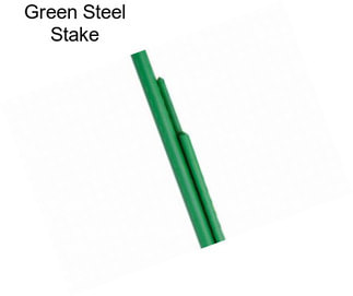 Green Steel Stake