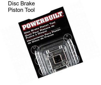 Disc Brake Piston Tool