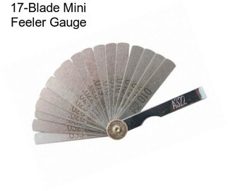 17-Blade Mini Feeler Gauge