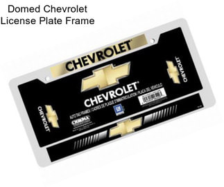 Domed Chevrolet License Plate Frame