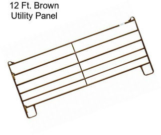 12 Ft. Brown Utility Panel