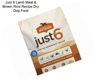 Just 6 Lamb Meal & Brown Rice Recipe Dry Dog Food