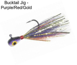 Bucktail Jig - Purple/Red/Gold