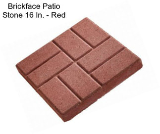 Brickface Patio Stone 16 In. - Red